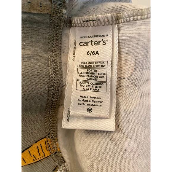 Carters Rabbit Pajamas Boy or Girl Size 6 - Picture 6 of 6